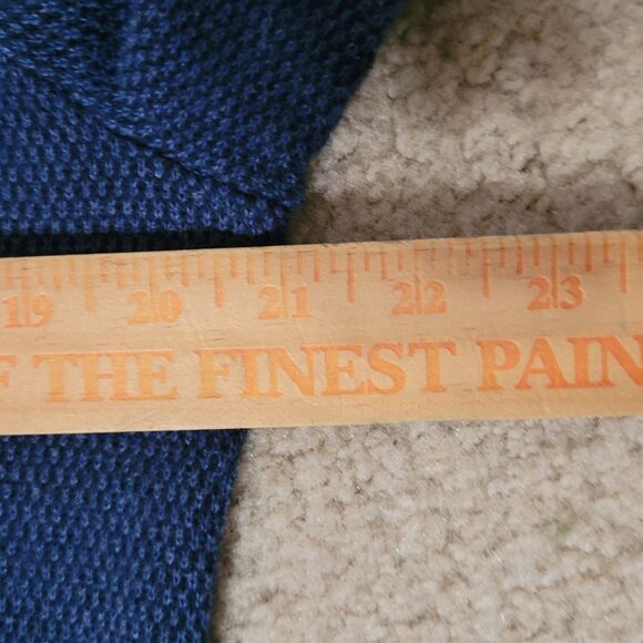 Vineyard Vines Wool Blend Sweater Mens M Blue 1/4 Zip Geometric Corp Core Casual - Picture 10 of 14